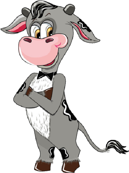 Cartoon Cows Farm Animal Images - Cartoon Animal Funny Png - Transparent PNG Free Download
