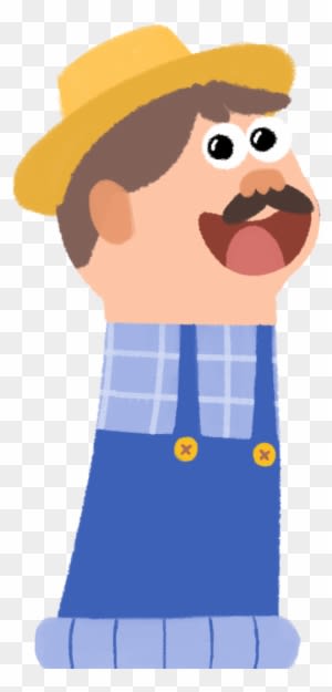 The Farm Puppets Content Pack Includes - Farmer Animation Transparent Background - Transparent PNG Free Download