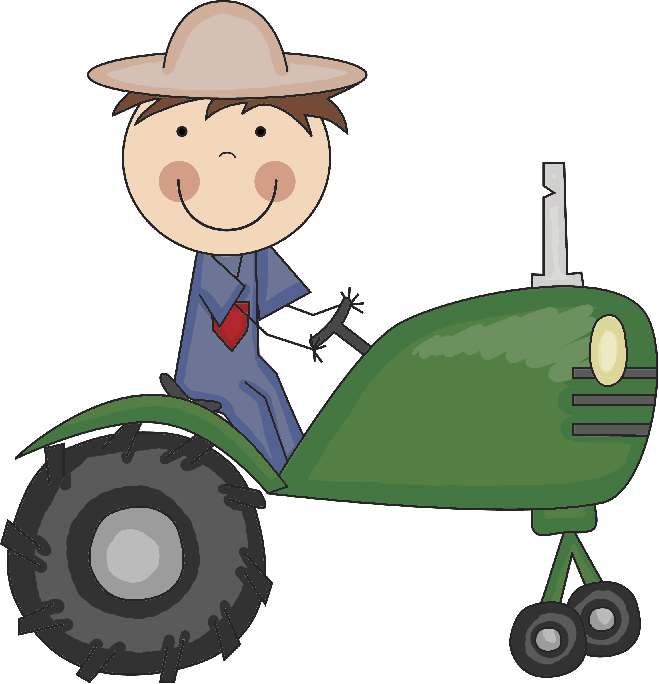 Farmer Tractor - My Favorite Farm Animal - Transparent PNG Free Download
