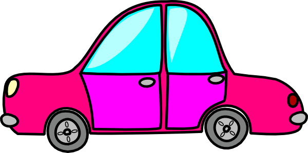 Clipart Pink Car Clip Art At Clker Com Vector Online - Animated Car Gif Png - Transparent PNG Free Download