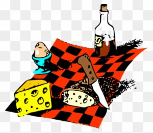 Food, Picnic, Cheese, French Bread - Animated Pictures Of Picnics - Transparent PNG Free Download