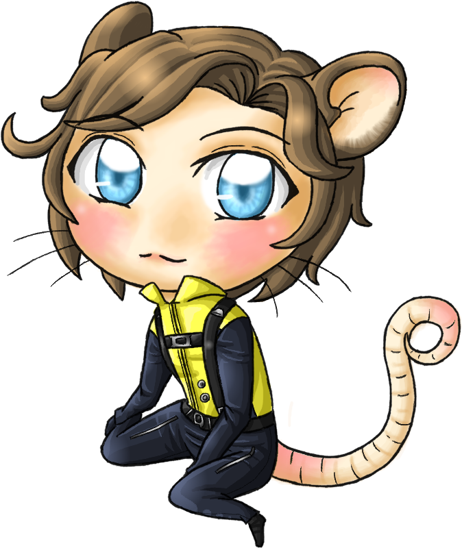 Adorable Lab Rat By Ocelot-girl - Rat Girl Anime - Transparent PNG Free Download