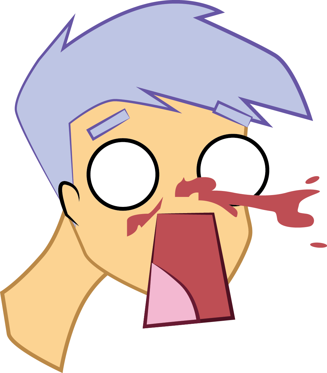 Nose Clipart Free - Anime Nose Bleed Png - Transparent PNG Free Download