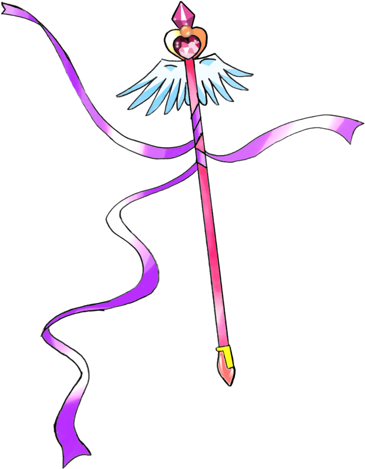 Magical Wand 1 By Puyo0702 - Anime Magic Wand Png - Transparent PNG Free Download