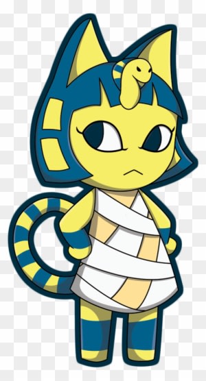 Ankha Sticker By Sparkle And Sunshine - Animal Cross New Leaf Ankha - Transparent PNG Free Download