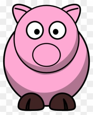 Weird Pig Clip Art At Clker - Farm Animals Cartoon Clipart - Transparent PNG Free Download