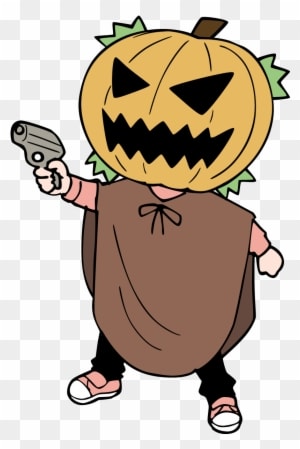 Happy Halloween - Anime Pumpkin Mask - Transparent PNG Free Download