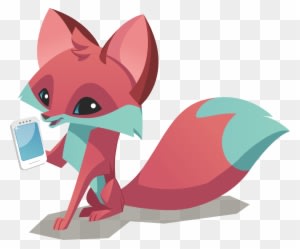 Fox Phone - Animal Jam Animals Fox - Transparent PNG Free Download