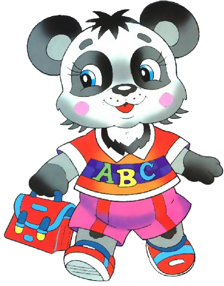 Animal Image With School Bag - Back To School Cartoon Animal - Transparent PNG Free Download
