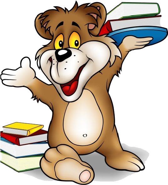 Animals School Cliparts - Animal Reading Cartoon Png - Transparent PNG Free Download
