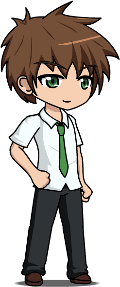 Photo School Boy In The Album Anime Gacha Chibis By - Boy Clip Art Anime - Transparent PNG Free Download