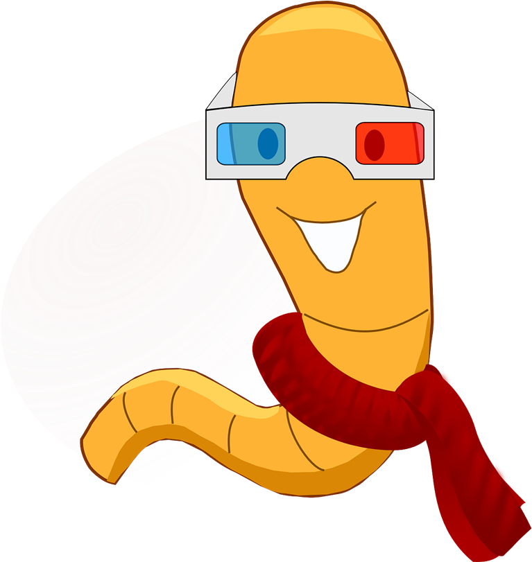 Free To Use Amp Public Domain Worm Clip Art - Cartoon Animals With Glasses - Transparent PNG Free Download