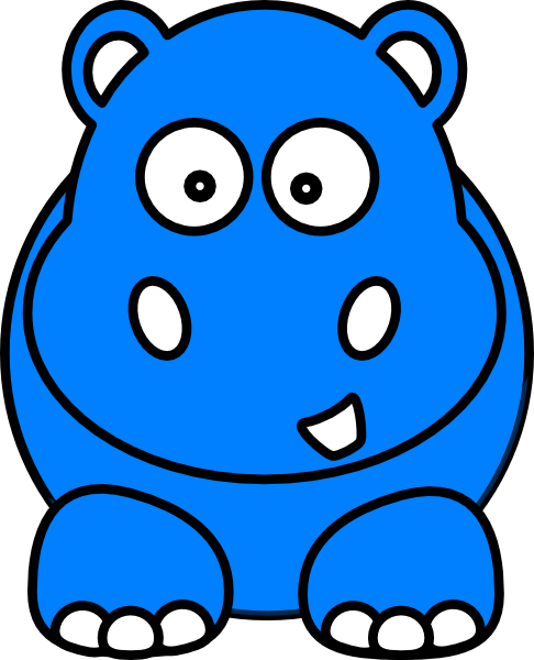 Hippo Clipart - Cute Animals Cartoon - Transparent PNG Free Download