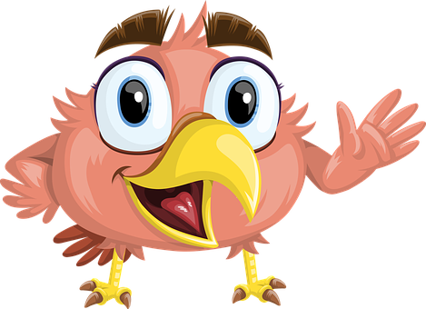 Bird Animal Beak Wild Eyes Wings Happy Hap - Beak Animated - Transparent PNG Free Download