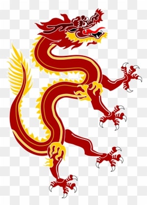 Dragon From Chinese Dragon Banner Red Version - China National Animal Dragon - Transparent PNG Free Download