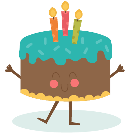 Falling Clipart Birthday Cake - Happy Birthday Cute Animation - Transparent PNG Free Download