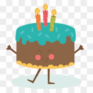 Falling Clipart Birthday Cake - Happy Birthday Cute Animation - Transparent PNG Free Download