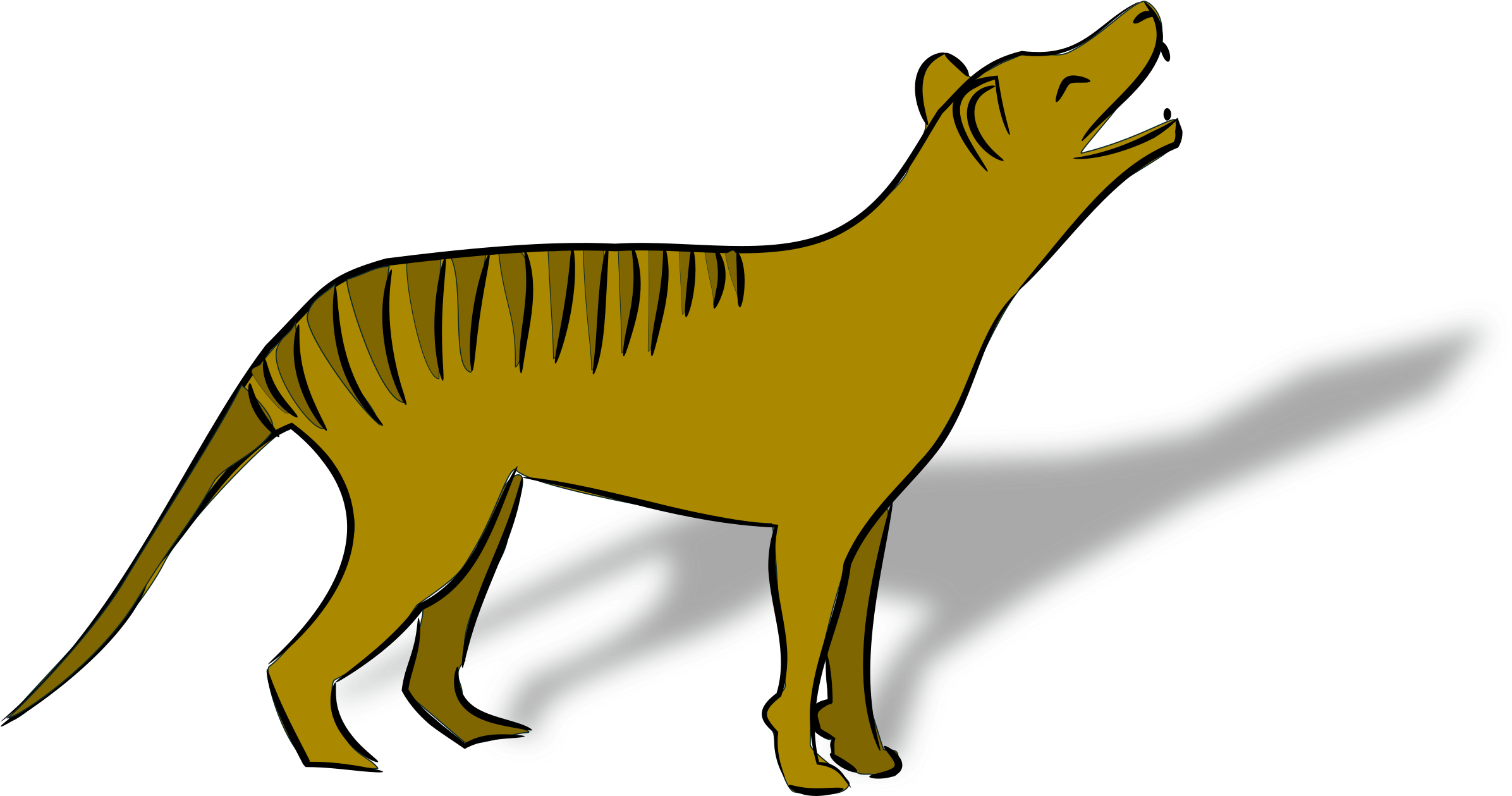 10 Tasmanian Tiger Facts - Cute Clip Art Austraian Animals - Transparent PNG Free Download