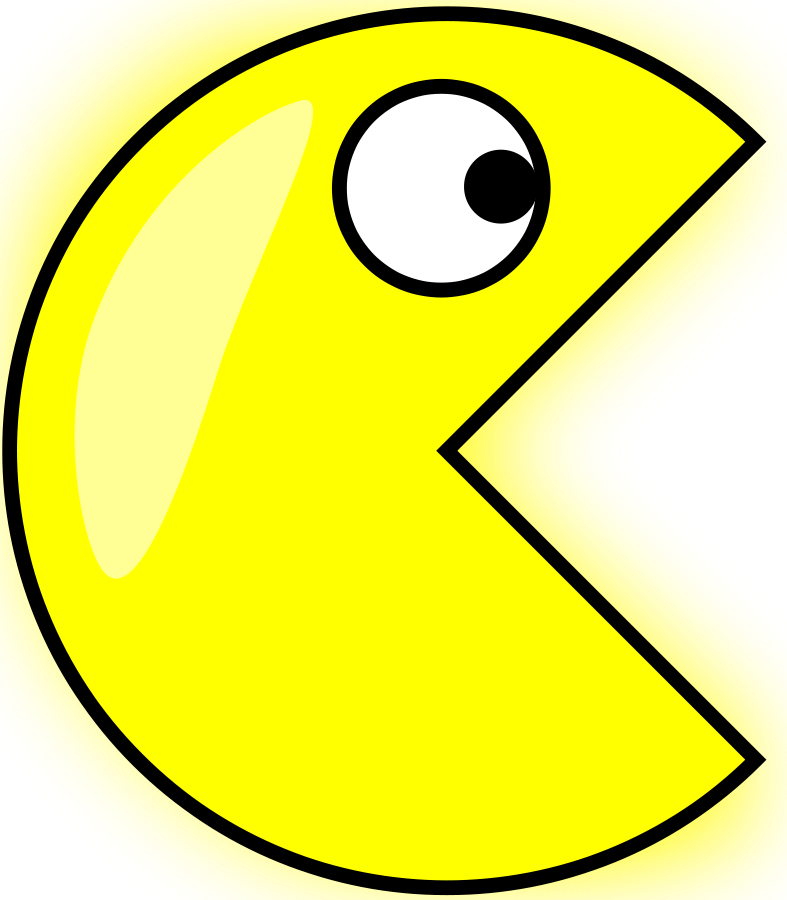 Angel Pacman Clipart, Vector Clip Art Online, Royalty - Pac Man Moving Animation - Transparent PNG Free Download