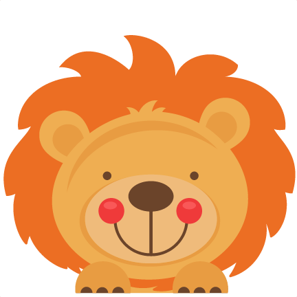 Peeking Lion Svg Scrapbook Cut File Cute Clipart Files - Jungle Animals Peeking Clipart - Transparent PNG Free Download