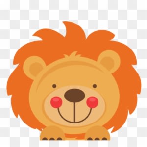 Peeking Lion Svg Scrapbook Cut File Cute Clipart Files - Jungle Animals Peeking Clipart - Transparent PNG Free Download