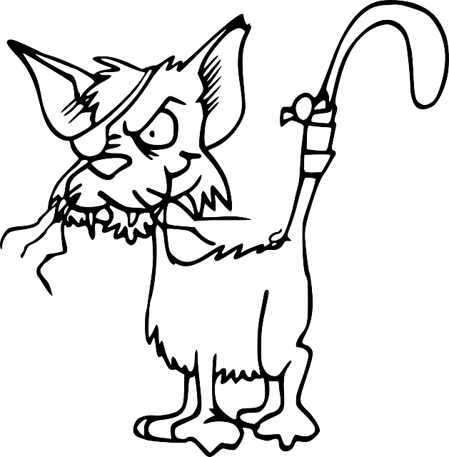 Cat, Fight, Cartoon, Cats, Fighting, Animal, Injured - Coloring Pages Funny Animals - Transparent PNG Free Download