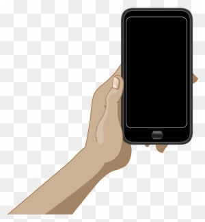 Image - Animated Hand Holding Phone - Transparent PNG Free Download