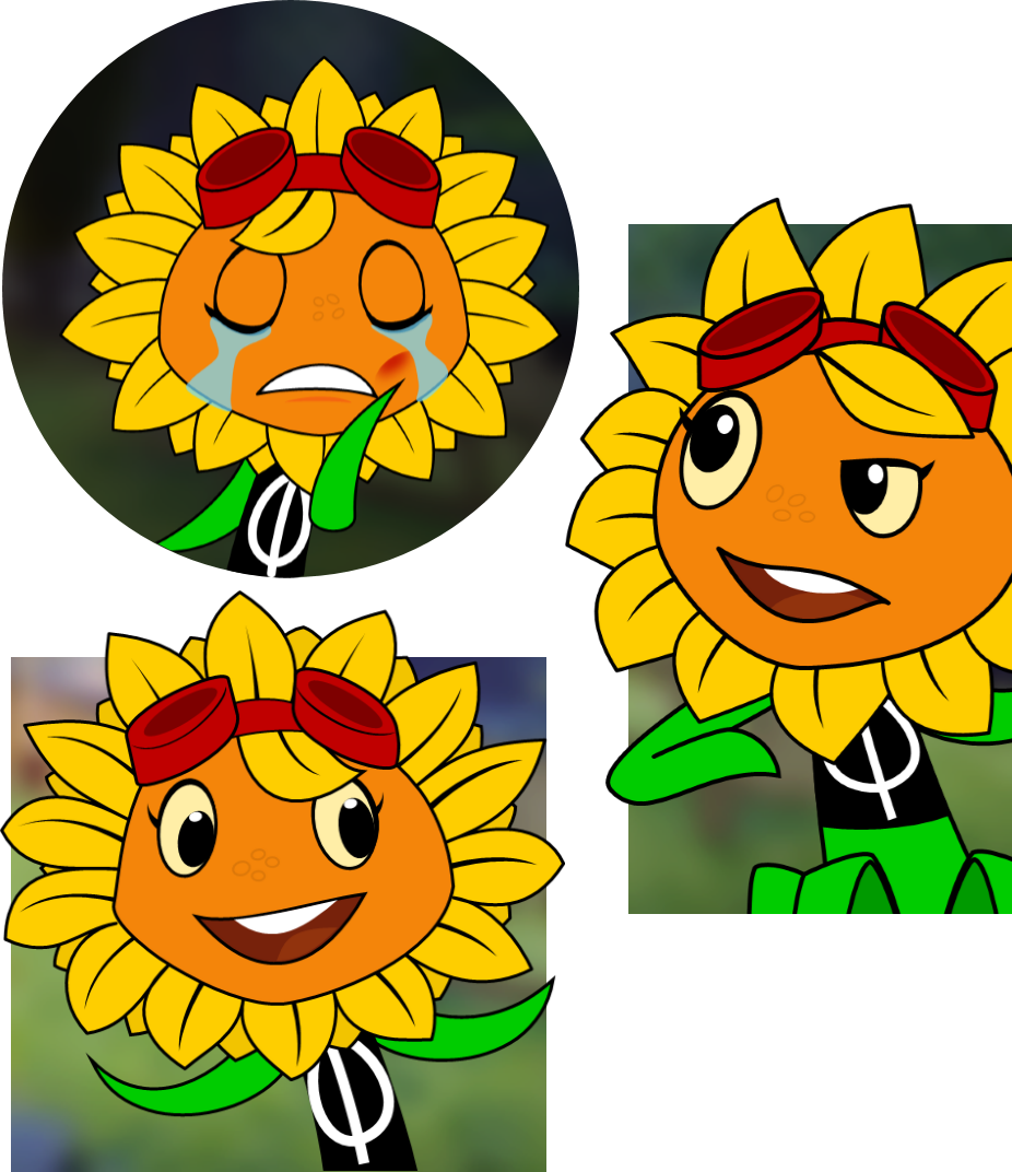 Solar Flare In-game By Ngtth - Plants Vs Zombies Anime Fanart - Transparent PNG Free Download