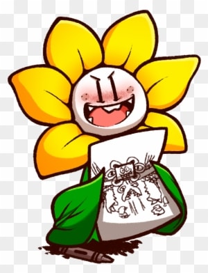 He Can Fire Lasers And Have Giant Friendliness Pellets - Flowey Undertale Anime - Transparent PNG Free Download