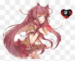 Valentine Render By Shinkunekita On Deviantart - Anime Wolf Girl Render - Transparent PNG Free Download