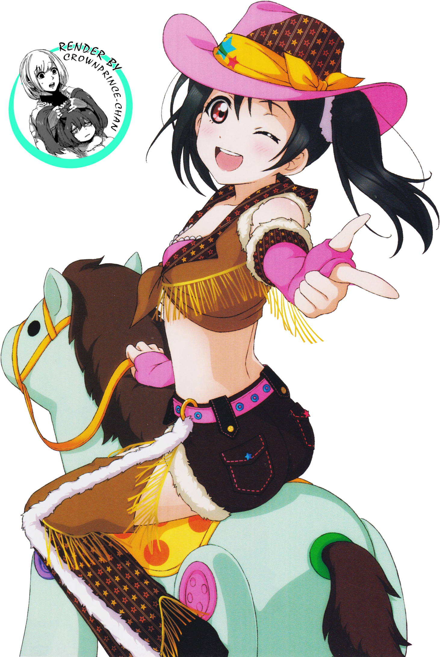 [render] Nico Yazawa - Anime Love Live Nico Render - Transparent PNG Free Download