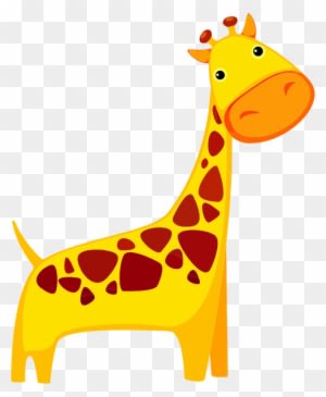 Free Cute Cartoon Giraffe Clip Art - Animal - Transparent PNG Free Download