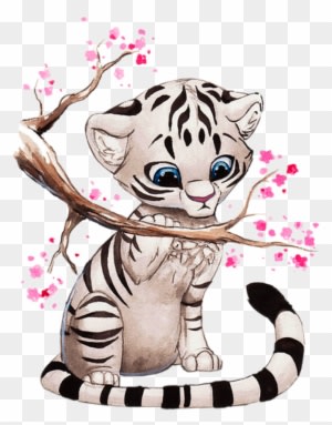Varieté De Láminas Para Decoupage - Anime White Tiger - Transparent PNG Free Download