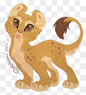 Chibi Lion By Dolphydolphiana - Anime Mountain Lion Chibi - Transparent PNG Free Download