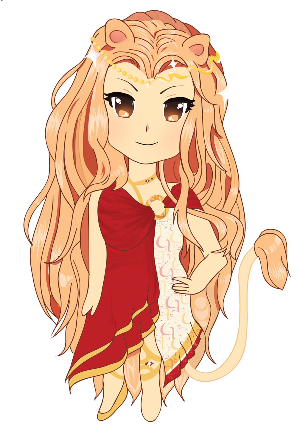 Lion Girl By Sterlingang3l - Lion Girl Chibi Anime - Transparent PNG Free Download