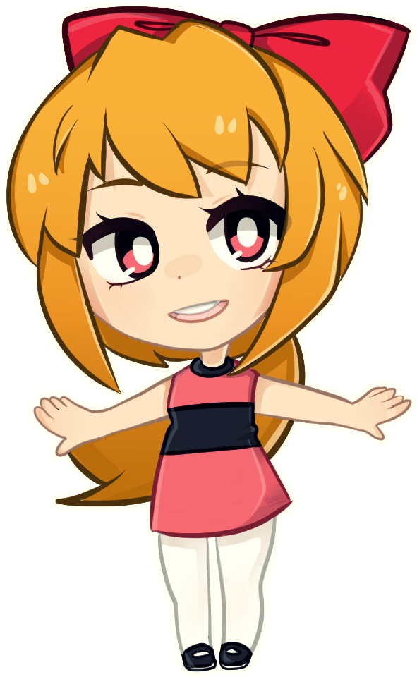 Blossom Chibi By Jessicafreaxx - Powerpuff Girls Blossom Anime - Transparent PNG Free Download