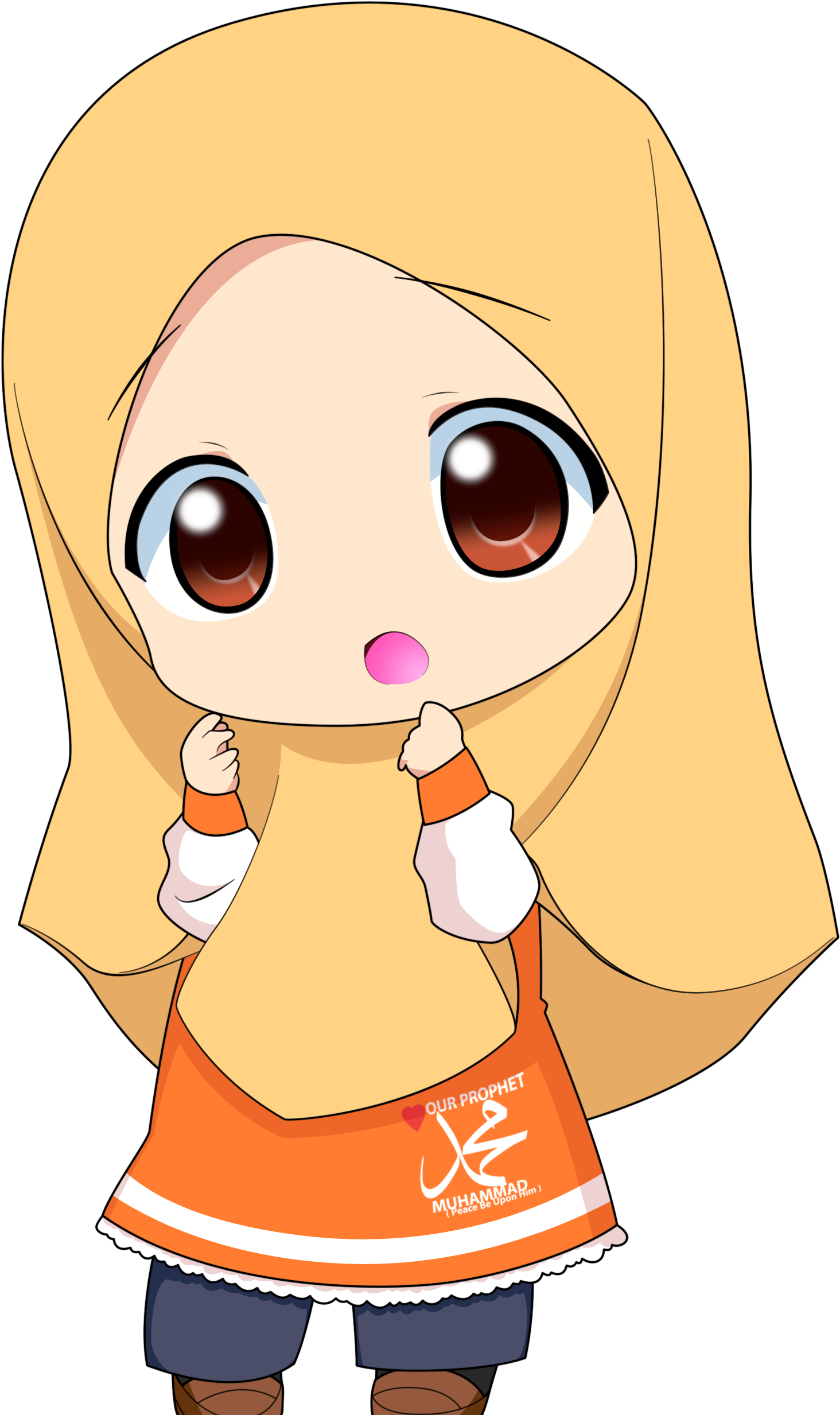 Best Images About Anime Muslim On Pinterest Muslim - Anime Muslimah Chibi - Transparent PNG Free Download