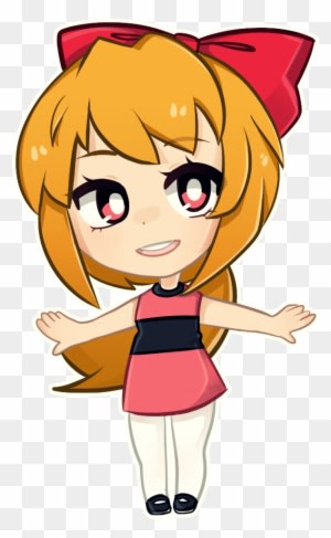 Blossom Chibi By Jessicafreaxx - Powerpuff Girls Blossom Anime - Transparent PNG Free Download