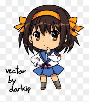 Chibi School Girls - Anime School Girl Chibi - Transparent PNG Free Download