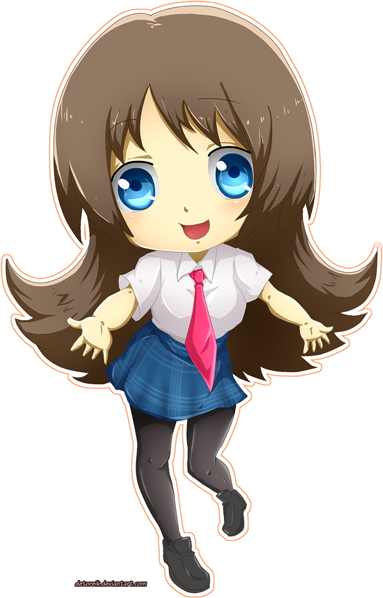 Chibi Aurelia Drawn By Diana - Student Anime Chibi Girl - Transparent PNG Free Download