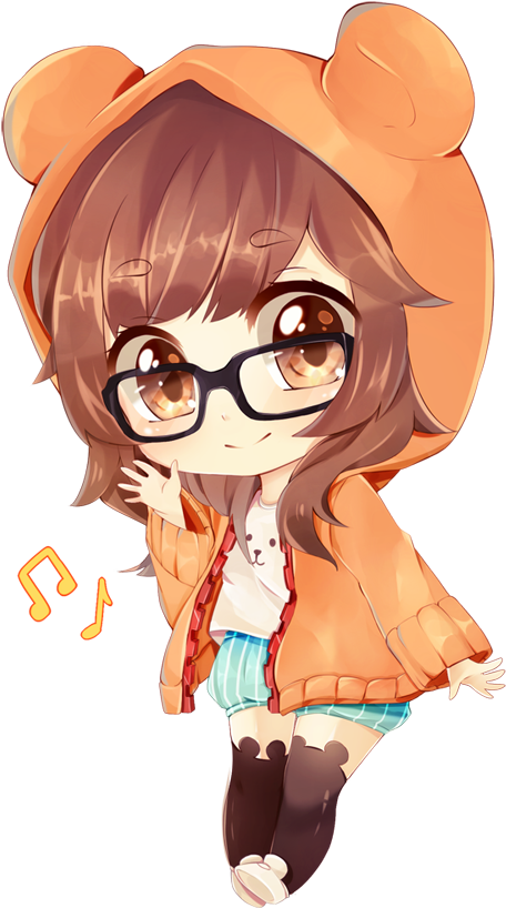 Chica Chibi Anime - Transparent PNG Free Download