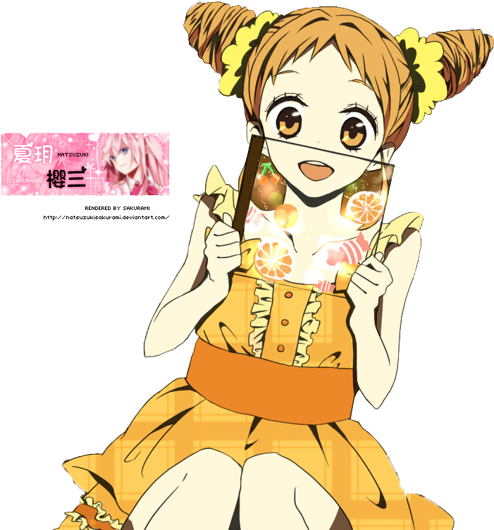 Love Live Honoka Render 3 By Natsuzukisakurami On Deviantart - Anime Yellow Girl Render - Transparent PNG Free Download