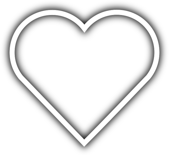 Heart, Love, Valentine, White - Heart Animated Black And White - Transparent PNG Free Download