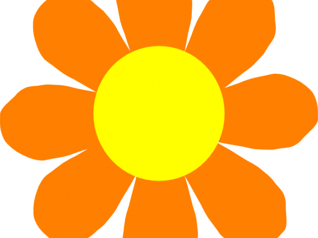 Orange Flower Clipart Orange Colored - Animated Pink Flower - Transparent PNG Free Download