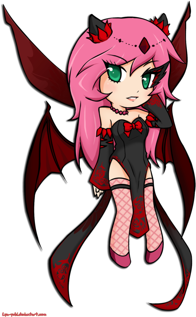 Learn Drawing A Chibi Devil - Anime Chibi Devil Girl - Transparent PNG Free Download