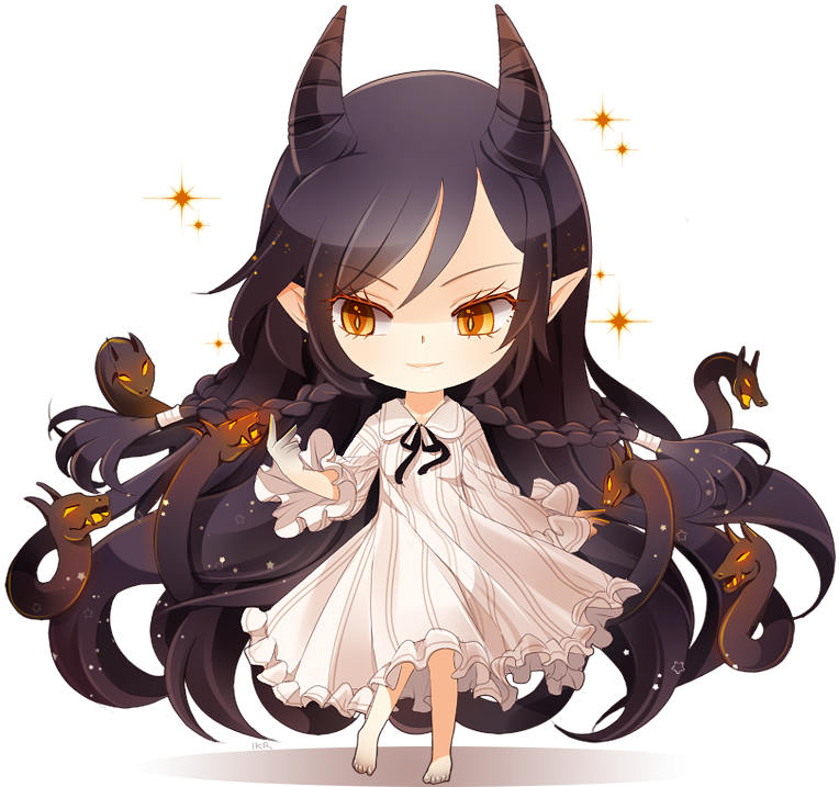Anime Anime Girl Cute Girl Little Demon Demon Girl - Anime Little Demon Girl - Transparent PNG Free Download