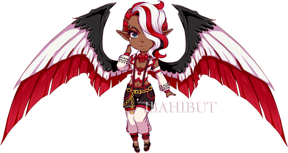 [extra] Chibi Demon Girl Adopt By Ibahibut - Anime Chibi Demon Girl - Transparent PNG Free Download