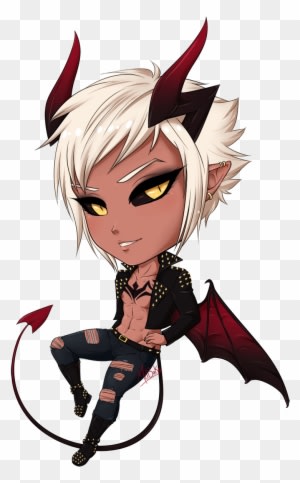 #art #chibi #demon #artwork #anime #oc #incubus #animeboy - Incubus Demon Anime Art - Transparent PNG Free Download