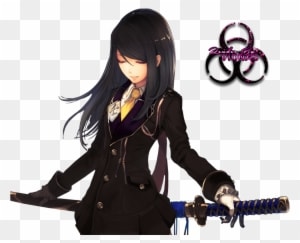 Anime Demon Girl With Sword For Kids - Anime Female Characters With Swords - Transparent PNG Free Download
