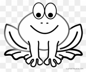 Black And White Frog Animal Free Black White Clipart - Coloring Animals - Transparent PNG Free Download